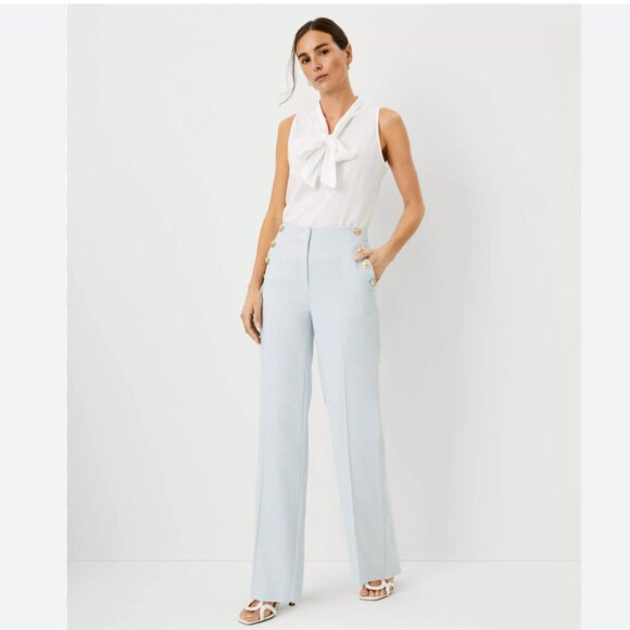 The Straight Sailor Pant in Crosshatch - Curvy Fit - Picture 3 of 3